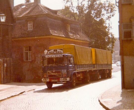 Nortrail trailer i Tyskland på 70 tallet