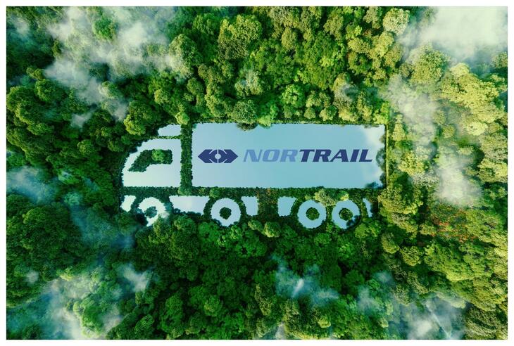 Nortrail trailer i grønnt miljø 