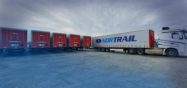 Nortrail sine trailere på rekke og rad 